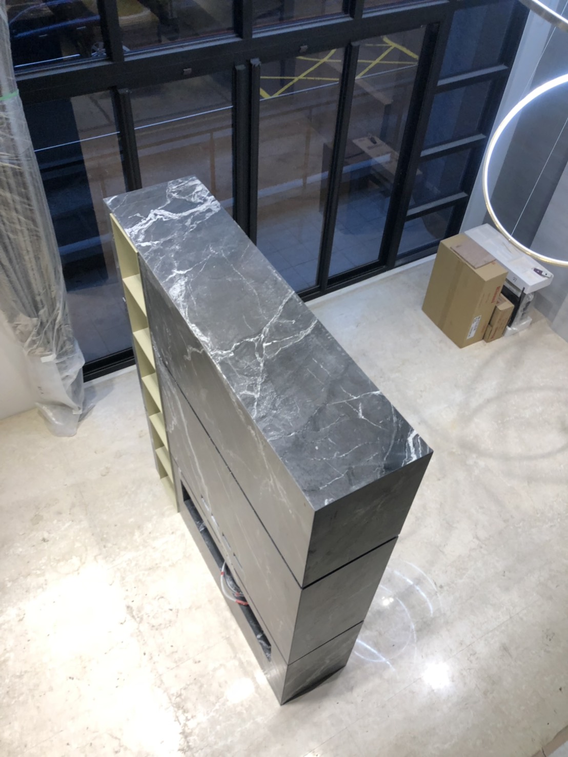 雕刻黑-電視牆